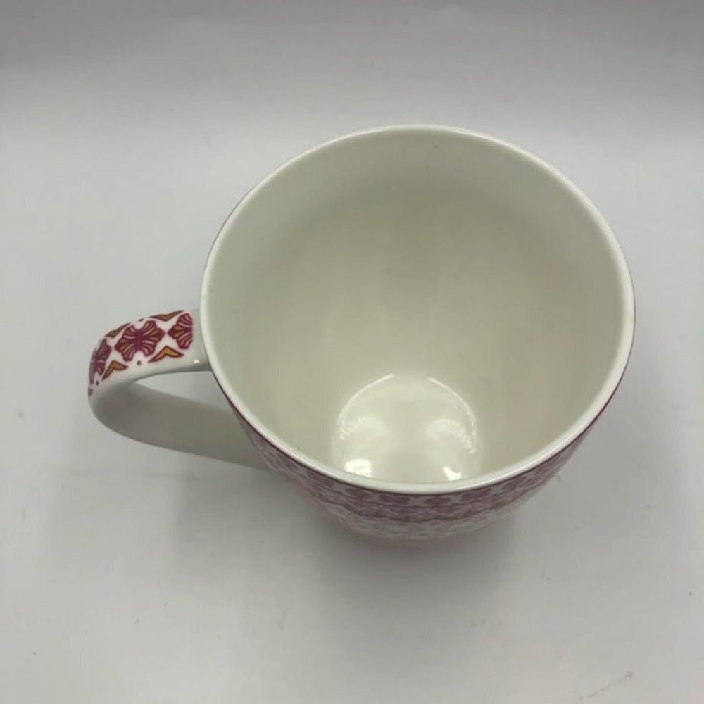 Vintage Queen's Butterfly Pink Gold White Coffee Tea Mug Fine China - Picture 11 of 13